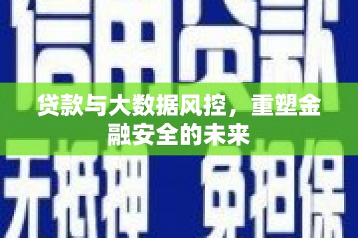 合阳贷款与大数据风控，重塑金融安全的未来