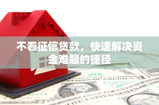 合阳不看征信贷款，快速解决资金难题的捷径