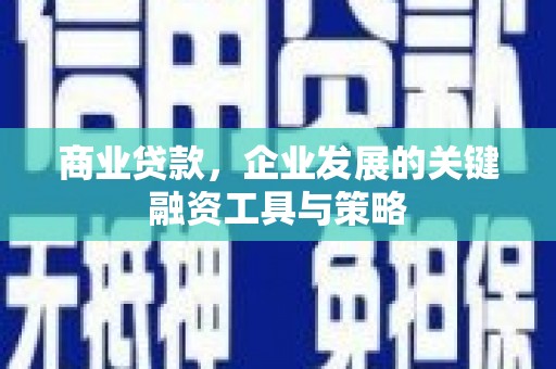 合阳商业贷款，企业发展的关键融资工具与策略