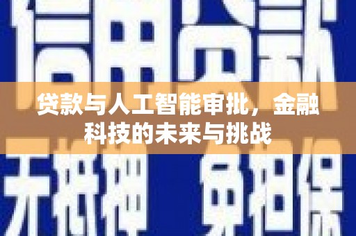 合阳贷款与人工智能审批，金融科技的未来与挑战