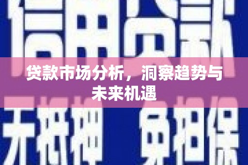 合阳贷款市场分析，洞察趋势与未来机遇