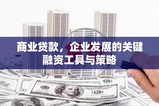 合阳商业贷款，企业发展的关键融资工具与策略