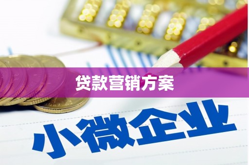 合阳贷款营销方案