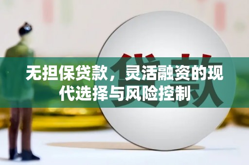 合阳无担保贷款，灵活融资的现代选择与风险控制
