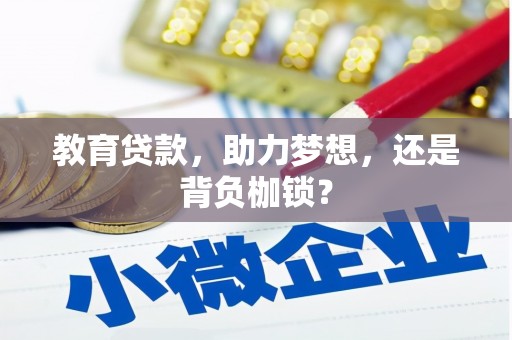 合阳教育贷款，助力梦想，还是背负枷锁？